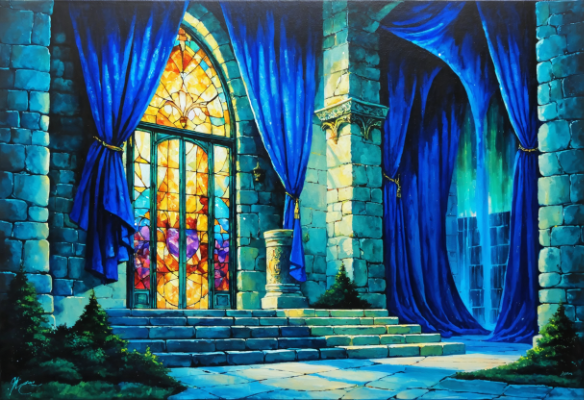 The entrance of the Lavish Chateau